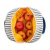 Fluf Zipper Lunch Bag, Lunch Pencil Stripe Nautical
