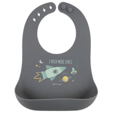 Stephen Joseph Silicone Baby Bib, Space
