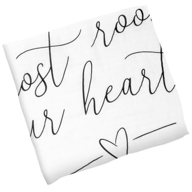 Stephen Joseph Cotton Muslin Swaddle, Heart