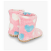 Hatley Big Hearts Fuzzy Fleece Slippers
