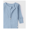 Loulou Lollipop Waffle Knit Sleeper, Blue Fog