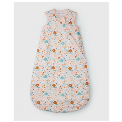Loulou Lollipop Muslin Lightweight Sleep Bag 0.5 TOG, Sun-kissed Shoal