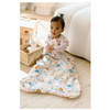 Loulou Lollipop Muslin Lightweight Sleep Bag 0.5 TOG, Sun-kissed Shoal