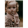 Bibs Paci Braid, Blush/Ivory