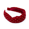 Great Pretenders Sparkle Red Velvet Headband