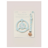 JujuBe Silicone Teether Ring with Clip, Bunny