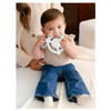 JujuBe Silicone Teether Ring with Clip, Bunny