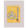 JujuBe Silicone Teether Ring with Clip, Happy Vibes