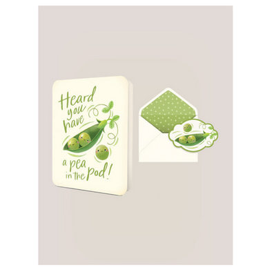 Studio Oh Greeting Card, Pea in the Pod