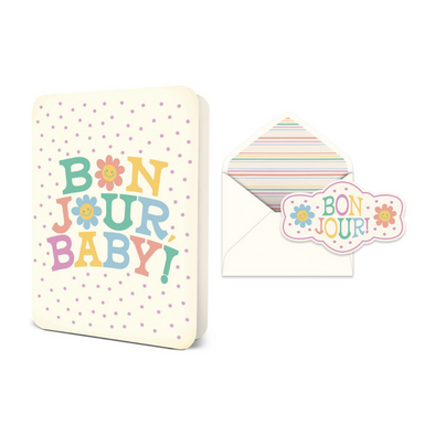 Studio Oh Greeting Card, Bonjour Baby