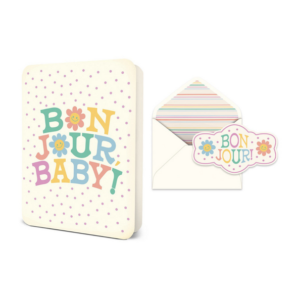 Studio Oh Greeting Card, Bonjour Baby