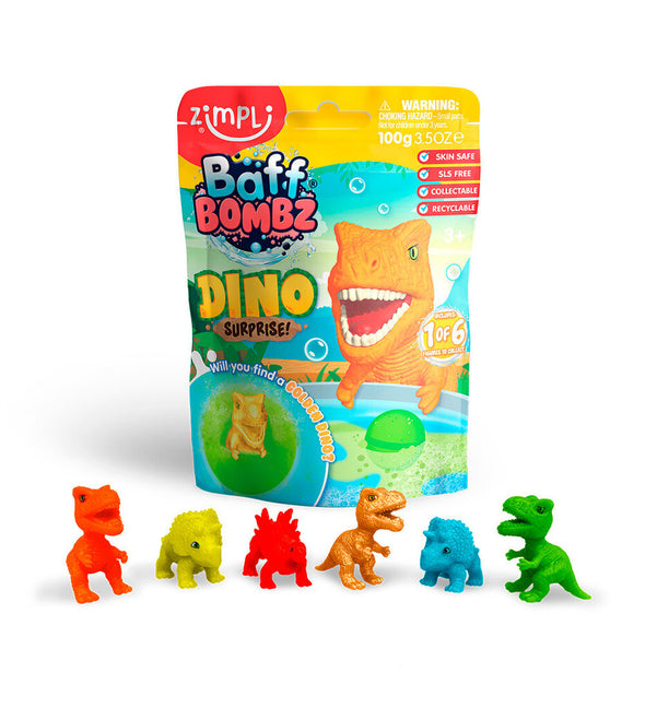 Zimpli Baff Bombz Dino Surprise Assorted