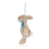 Jellycat Bashful Beige Bunny Decoration (Maximum of 1 per customer)