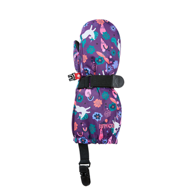 Kombi Crazy Cariboo Mitt with Clip, Rainbow Unicorn
