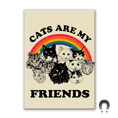 Badge Bomb Magnet, Cats Are My Friends