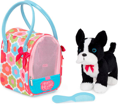 Pucci Pups Floral Glam Bag with Boston Terrier