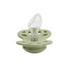 Bibs Infinity 2pk Pacifier Silicone Anatomical, Ivory/Sage Size 2