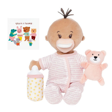 Manhattan Toy Love Stella Sleepy Time Set, Beige Doll with Brown Tuft