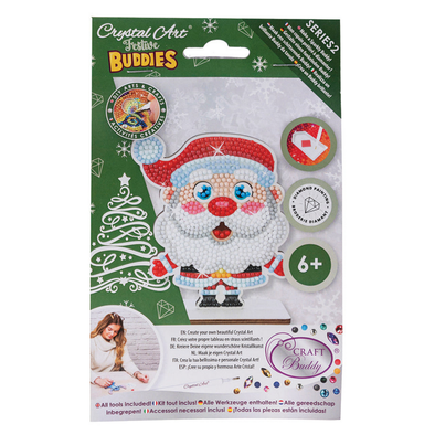 Crystal Art Festive Buddies, Santa