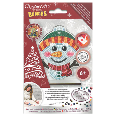 Crystal Art Festive Buddies, Snowman