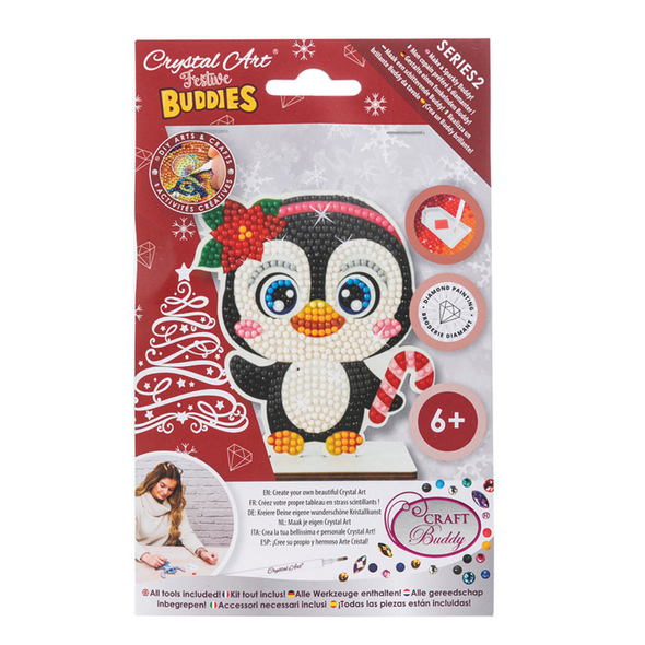 Crystal Art Festive Buddies, Penguin