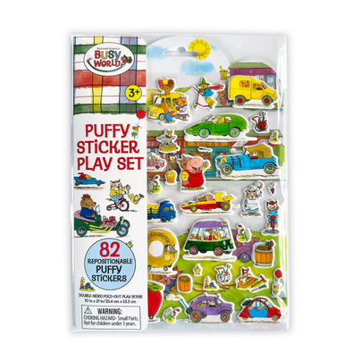 Bright Stripes Puffy Sticker Play Set, Busy Town