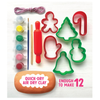 Bright Stripes Make and Paint Gingerbread Clay Ornaments