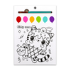 Bright Stripes Paint Pages, Party Animals