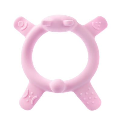 Pigeon Pink Rabbit Silicone Teether