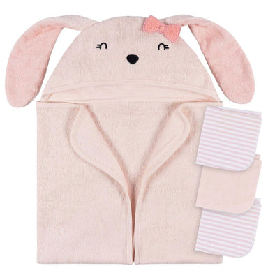 Gerber 4pc Bath Set Pink Bunny