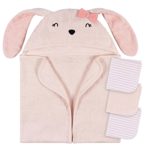 Gerber 4pc Bath Set Pink Bunny