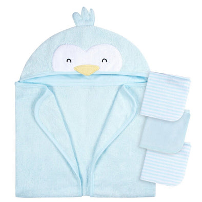 Gerber 4pc Bath Set Blue Penguin