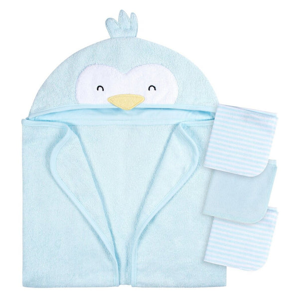 Gerber 4pc Bath Set Blue Penguin
