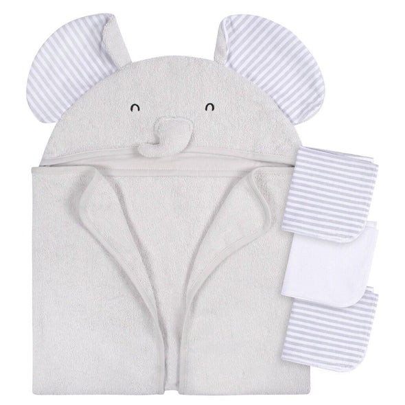 Gerber 4pc Bath Set Grey Elephant