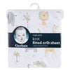 Gerber Fitted Crib Sheet, Animals Geo