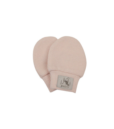 Juddlies Waffle Mitt, Pink Clay
