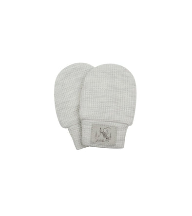 Juddlies Waffle Mitt, Grey Melange