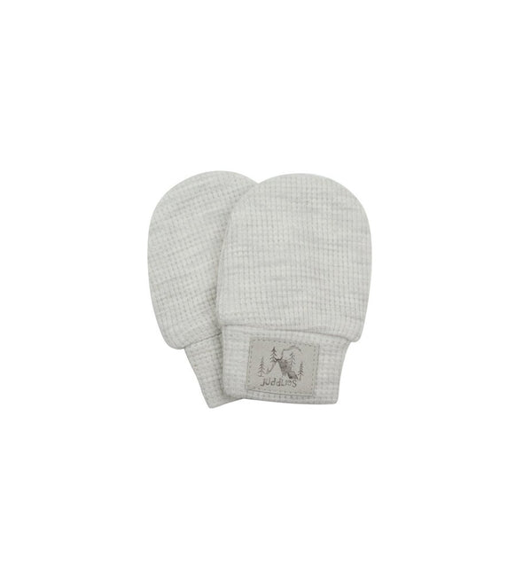 Juddlies Waffle Mitt, Grey Melange