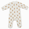 Lulujo Footed Sleeper, Vintage Bear