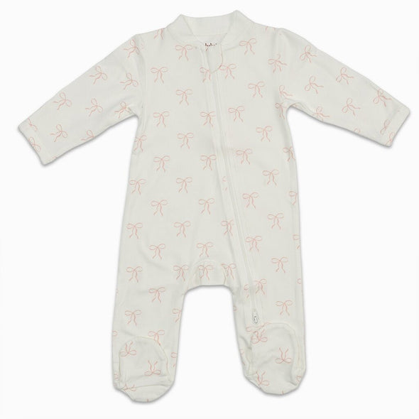 Lulujo Footed Sleeper, Bows