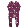 Parade Organics Signature Prints Zip Romper, Cats