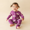 Parade Organics Signature Prints Zip Romper, Cats