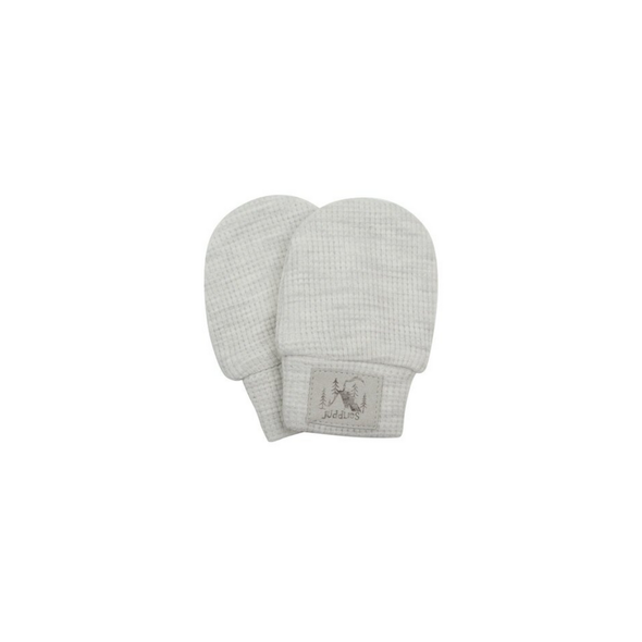 Juddlies Waffle Mitt, Grey Melange
