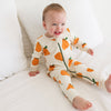Parade Organics Signature Prints Zip Romper, Big Pears