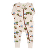 Parade Organic Signature Print Zip Romper, Trucks