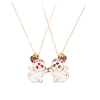 Great Pretenders Smitten Kitten Share and Tear Necklaces, 2pc