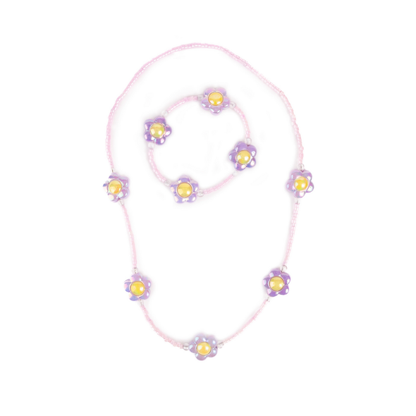 Great Pretenders Crazy for Daisies Necklace and Bracelet Set, 2pc