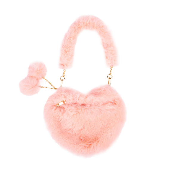 Great Pretenders Peach Passion Furry Purse