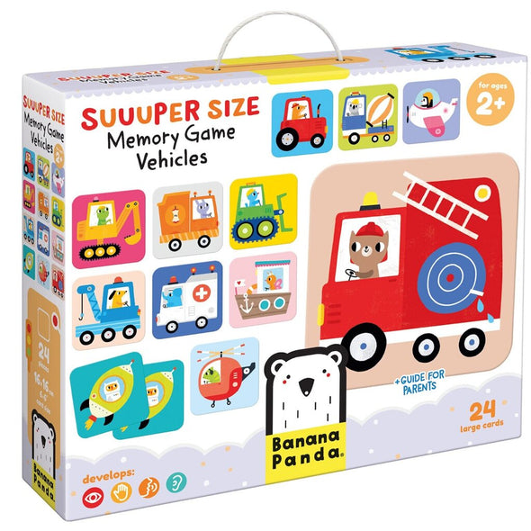 Banana Panda Super Size Memory Game, Vehicles