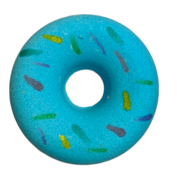 Deluxe Bath Shop Donut Worry Luxe Bath Bomb, Blue